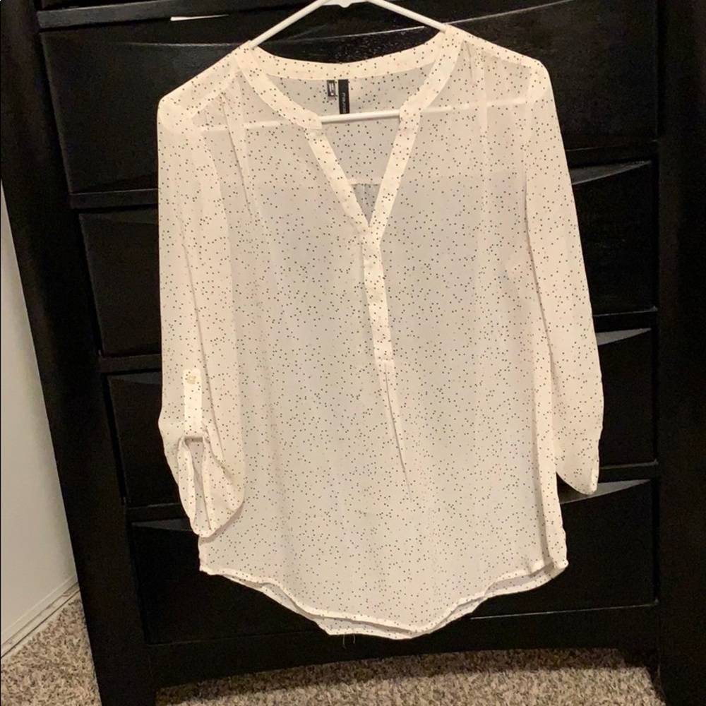 Polka dot blouse